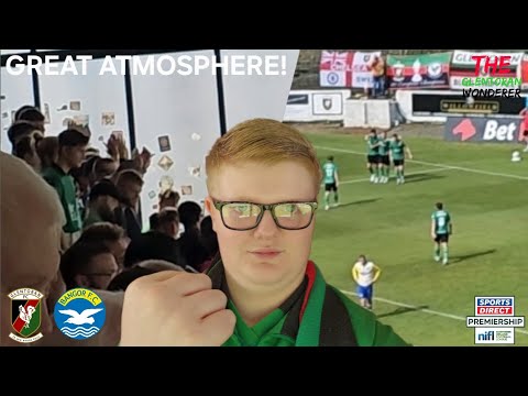 AMAZING ATMOSPHERE as Glentoran BEAT Bangor!