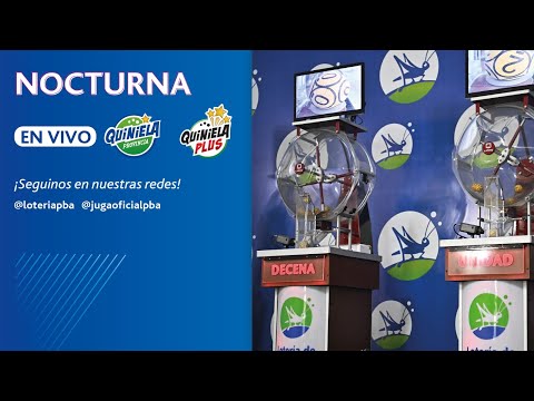 [Nocturna] Sorteo de la Quiniela y de la Quiniela Plus  - 20 de agosto 2026