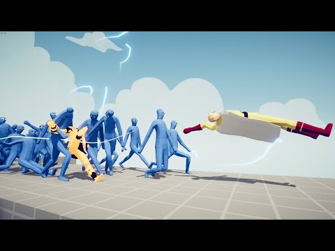 🔥 SAITAMA ONE PUNCH MAN & NARUTO DEFEND THE BRIDGE vs ZOMBIES Totally Accurate Battle Simulator TABS