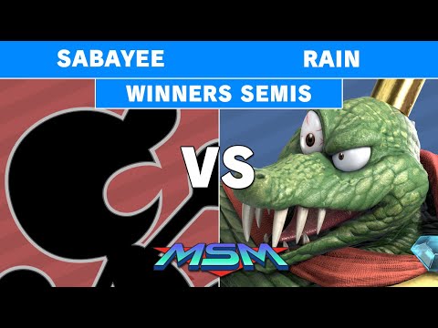 MSM Online 9 - TR | Sabayee (Game & Watch) Vs Rain (King K Rool) Winners Semis - Smash Ultimate