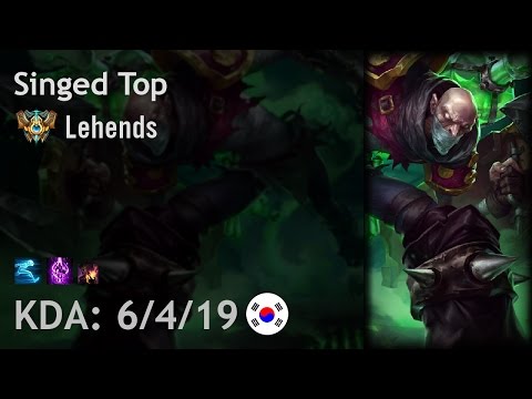 Singed Top vs Nautilus - Lehends - KR Challenger Patch 6.24