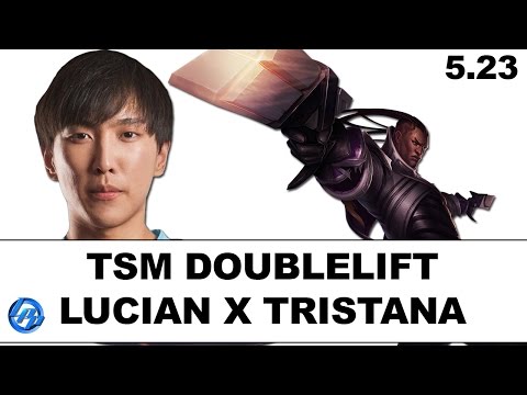 TSM Doublelift(Lucian) vs Fabbbyyy(Tristana) - NA Duo Bjergsen