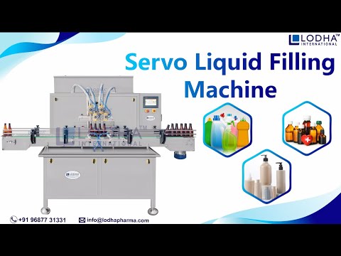 House Hold Products Servo Driven Pump Liquid Filling Machine