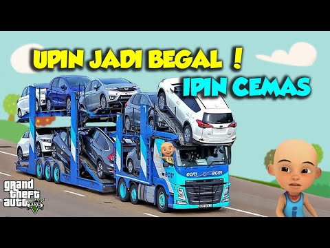 Upin jadi Begal Truk Mobil ! Ipin takut dan cemas - GTA V Upin Ipin Episode Terbaru 52