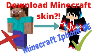 How to get a free Minecraft skin on iPhone/iPad/android 2020  *IT WORKS*