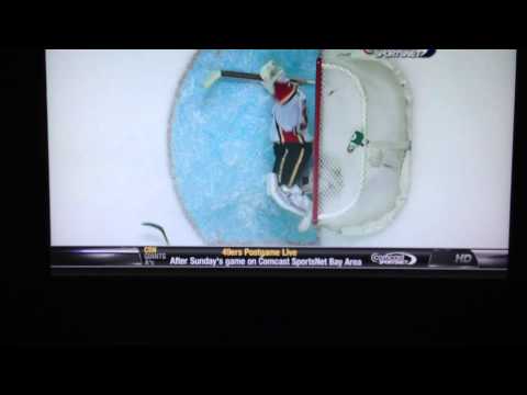 Sharks/Flames 1-17-12 Bad call on good goal