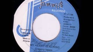 Gregory Isaacs, Stealie & Cleavie - My Heart Is Aching DUB - 7" Jammy$ 1989 - DIGITAL 80'S DANCEHALL
