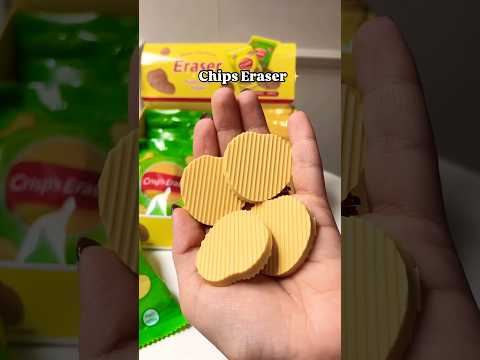 Delicious Chips Eraser only for ₹80/-. Pack contains 4 erasers