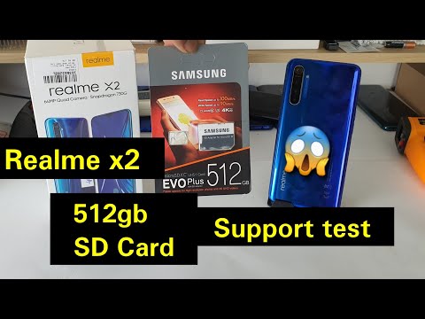 Realme x2 512gb memory sd card support test