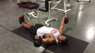 Kettlebell Chest Fly with Leg Raise exercise video thumbnail