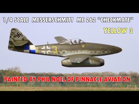 1/4 SCALE MESSERSCHMIDT ME 262 "CHECKMATE" - TWIN BF100 TURBINES WW2 FIGHTER - JMA DEENTHORPE - 2021