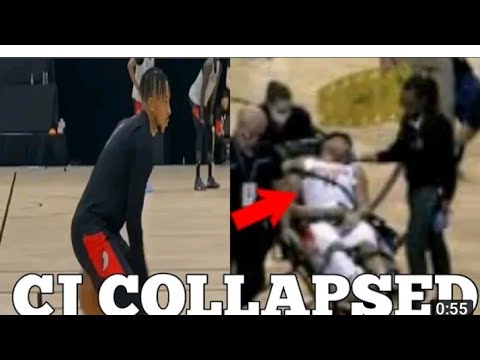 Cj mccollum collapsed video footage | cj mccollum collapsed injury video