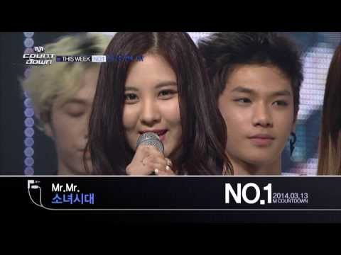 엠카운트다운 370회/ M COUNTDOWN No.1 of the Week - "Mr. Mr." by Girls' Generation (2014.03.13)