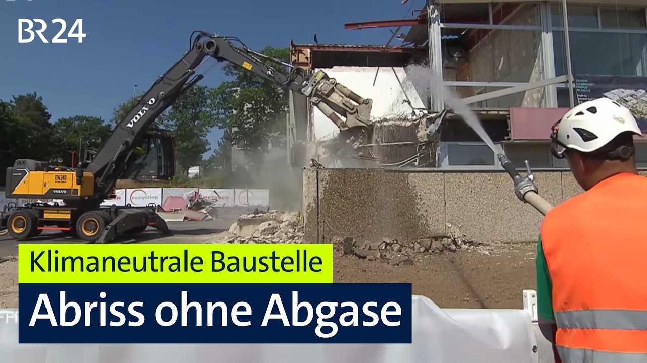 Erste klimaneutrale Abbrucharbeiten in Nürnberg gestartet | BR24