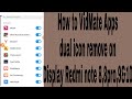How To VidMate Apps Dual Icon Remove On Display Redmi Note 8 8pro 9 10