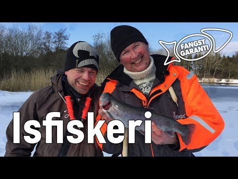 Isfiskeri på put and take søen