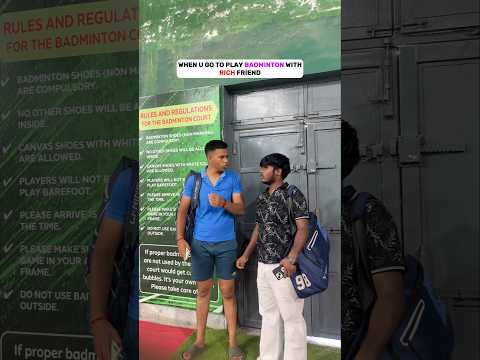 when u go to play badminton with rich friend #viral #relatable #friends #dost #explorepage
