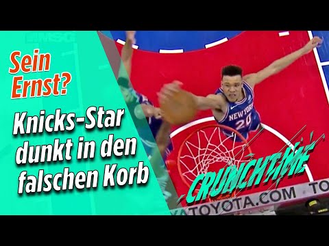 Knicks-Star dunkt in den FALSCHEN Korb | Crunchtime - die NBA-Show