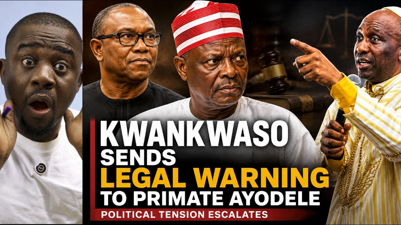 Senator Rabiu Musa Kwankwaso in a formal portrait, facing a legal threat against a cleric over defamatory election claims. Im