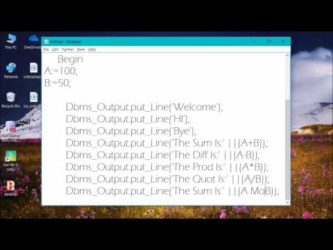 How To Create Vb Script In Sql Plsql