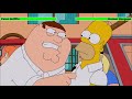 Peter Griffin vs. Homer Simpson with healthbars 1/2