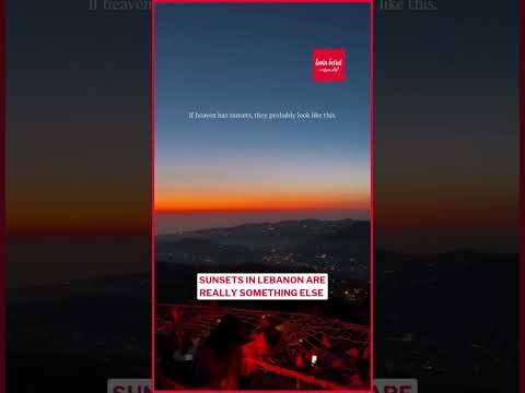 Lebanese sunsets hit different! 🌄