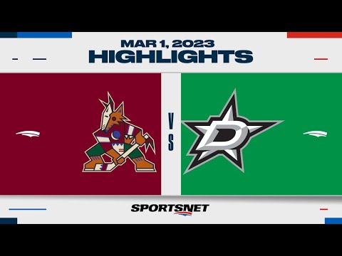 NHL Highlights | Coyotes vs. Stars - March 1, 2023