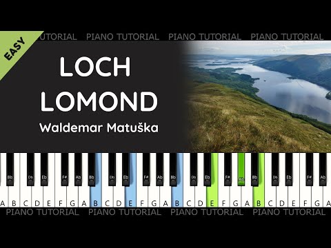 Waldemar Matuška - Loch Lomond (piano tutorial | jak hrát | klavír)