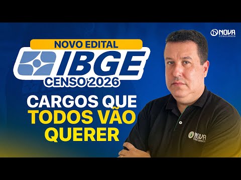 QUAIS SÃO OS MELHORES CARGOS DO NOVO EDITAL IBGE 2026 🤩