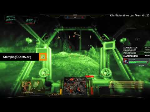MechWarrior Online - Rifleman 3C with 4 Rotary AC/2 Cannons in Action