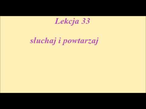 Niemiecki dla początkujących - Lekcja 33