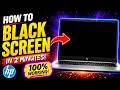 Fix HP Laptop Starts But No Display Black Screen