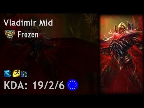 Vladimir Mid vs Taliyah - Frozen - EUW Challenger Patch 7.16