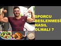 Sporcu Beslenmesi Nasıl Olmalı - Anlatım ve Örnek Program