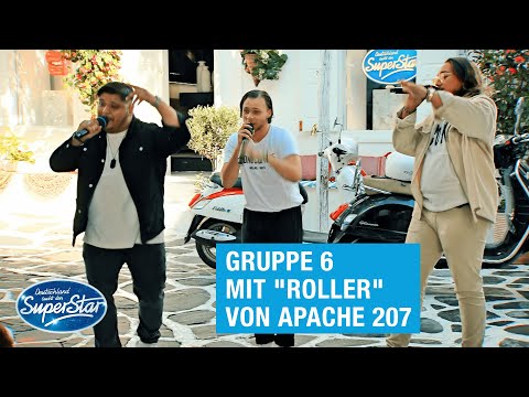 Gruppe 06: Enrico, Serrano &amp; Lika mit "Roller" von Apache 207 | DSDS 2021
