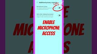 Download lagu How to turn on microphone access on Android? #shortsfeed #shorts #trending #microphone mp3