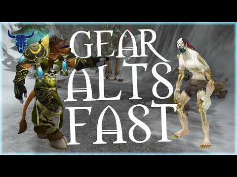 How to GEAR and LEVEL your alts FAST before 8.3!