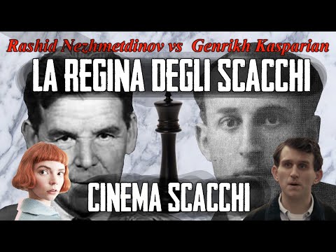 Commented Games 440 CINEMA CHESS 56 - Nezhmetdinov vs Kasparian - Queen's gambit - [B11] 1955