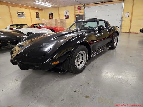 1979 Black Corvette T Top Black Leather Interior Video