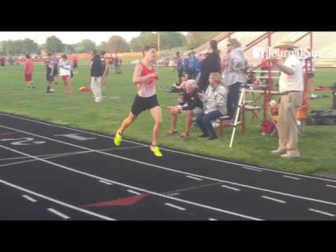 Video: Metamora's Jake Gillum runs to a school record in winning the Mid-Illini 800 meter run. #pjsp