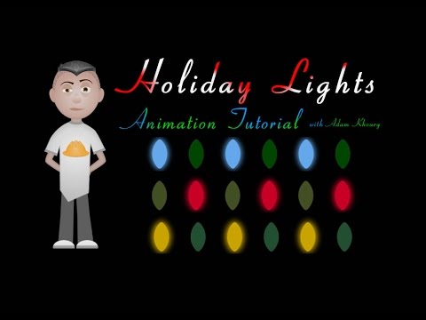 Holiday Christmas Lights Animation Tutorial CSS JavaScript
