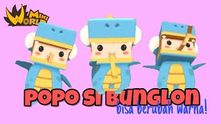 Download lagu Skin Baru Popo dan Cara Mendapatkannya Mini World Block Art Indonesia mp3