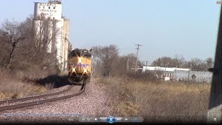 preview picture of video 'Jewell Sub! Union Pacific manifest from south of Randall, Iowa'