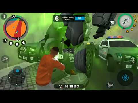 Angry police Robot car real Gangster crime update Naxeex  gameplay HD