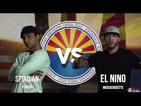 Spindian Vs El Nino - B-Boy Battle For Bronze - AZ Breaking Open - Breaking For Gold USA