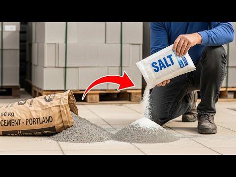 Mix Salt with Cement, and You Won't Believe the Surprising Results 😱 | GREAT IDEA