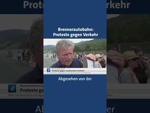Tausende protestieren auf Brennerautobahn #tagesschau #nachrichten #news #brenner #proteste