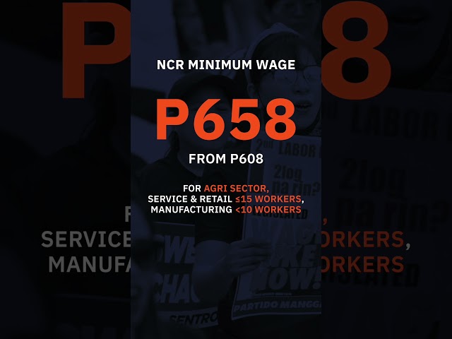 Drop In The Bucket Labor Groups Say P50 Hike In Ncr Minimum Wage Not 