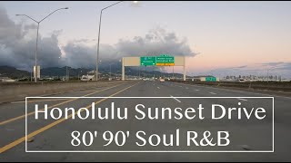 Honolulu Sunset Drive - 80’s 90’s R&B and Soul 【4K-HD】#hawaii #sunsetdrive #randb #soulmusic