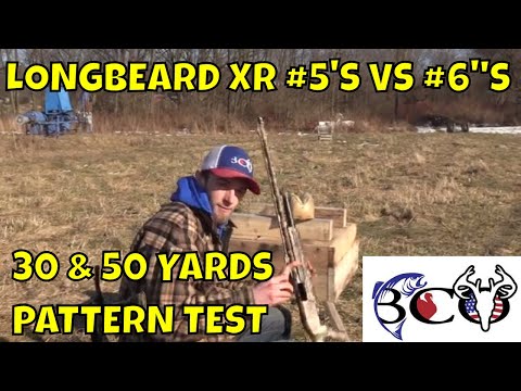 LONGBEARD XR #5'S VS #6'S PATTERN TEST- TURKEY PATTERN SERIES PART: 12!!!!